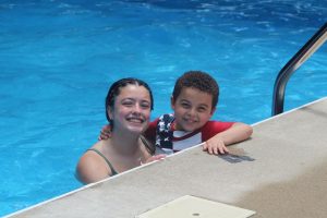 teach kid how to swim Dover