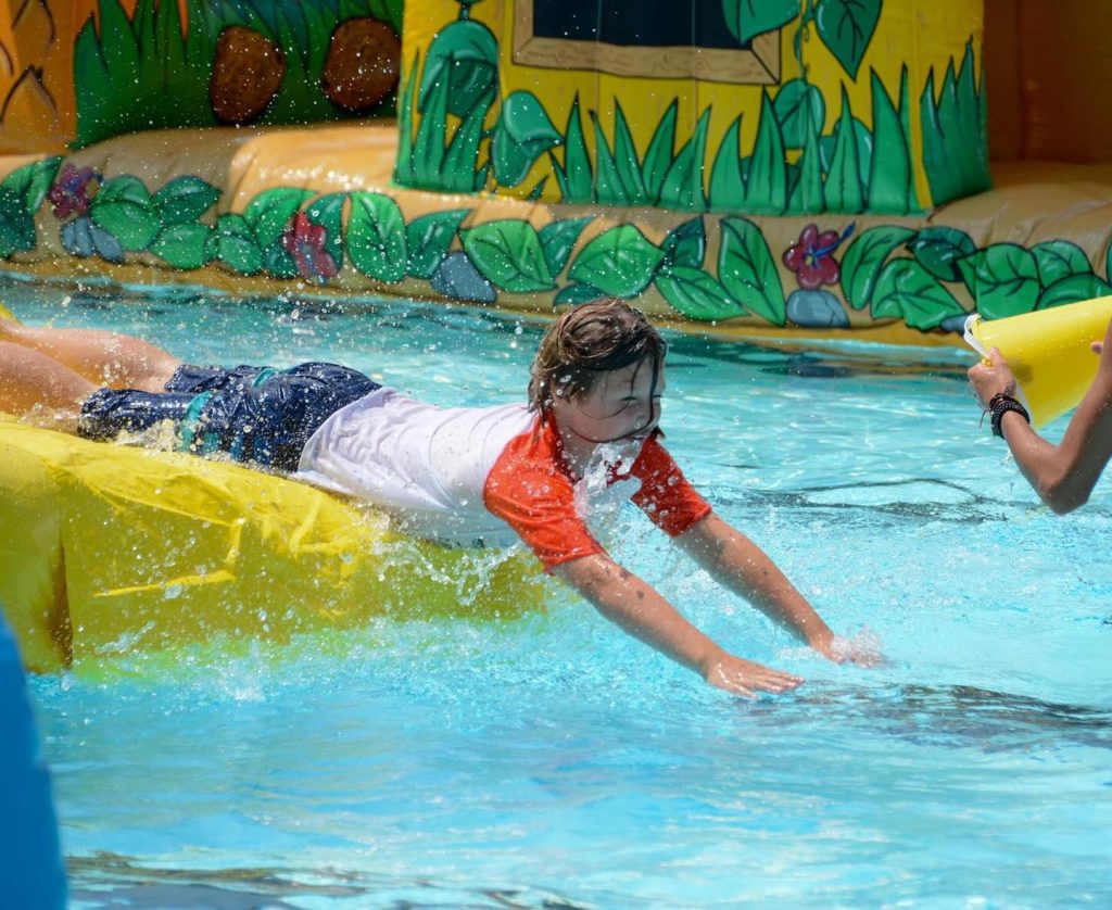 teach kid how to swim Mountain Lakes